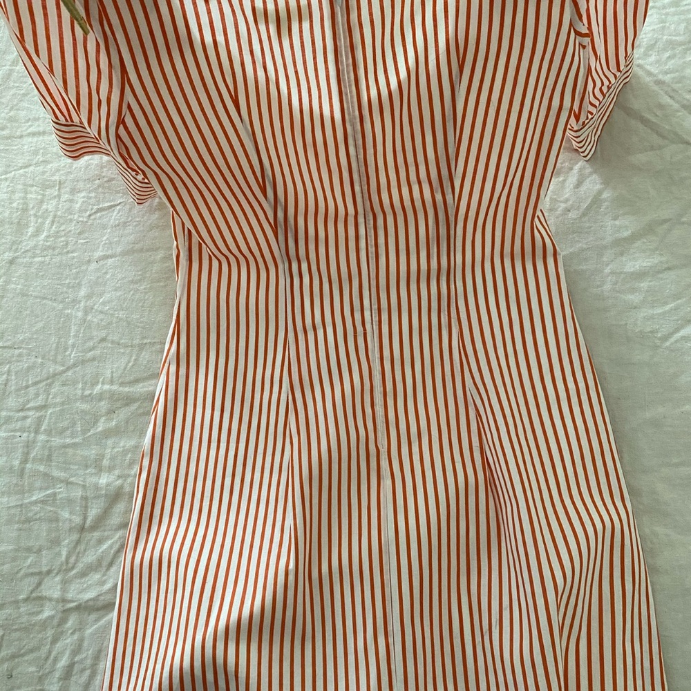 Sold! For Love & Lemons Striped Lace Up Mini Dress - Picture 5 of 6